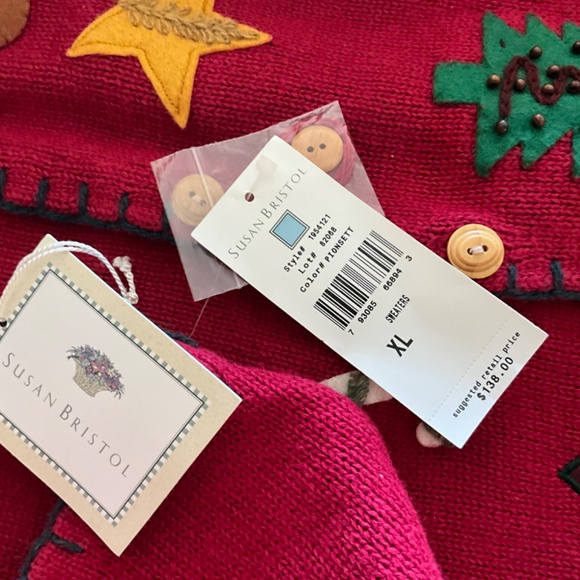 COPY - NWT Susan Bristol Christmas Cardigan-XL - Picture 4 of 13